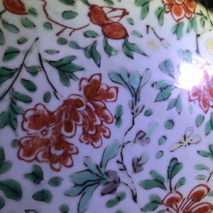 Een Chinese famille verte schotel en een monochroom groen bord, Kangxi — foto 5