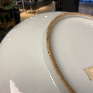 Een Chinese famille verte schotel met poederblauwe fondkleur, 19e eeuw — foto 16