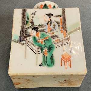 Een Chinese famille verte theebus, Kangxi — foto 16
