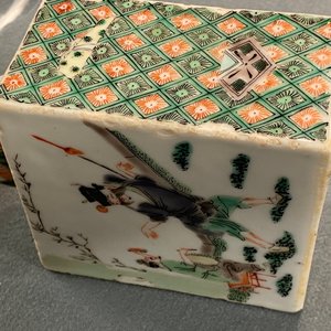 Een Chinese famille verte theebus, Kangxi — foto 18