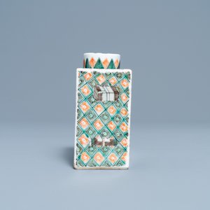 Een Chinese famille verte theebus, Kangxi — foto 2