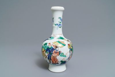 Een Chinese famille verte vaas, Chenghua merk, Kangxi