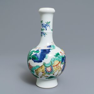 Een Chinese famille verte vaas, Chenghua merk, Kangxi — foto 2