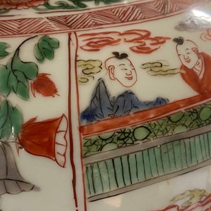Een Chinese famille verte vaas met strijders te paard, Kangxi — foto 19