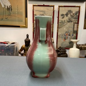 Een Chinese 'fanghu' flambé vaas, Qianlong merk, 20e eeuw — foto 10