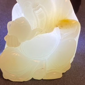 Een Chinese figuur van Li Taipo in witte jade, Kangxi/Yongzheng — foto 25