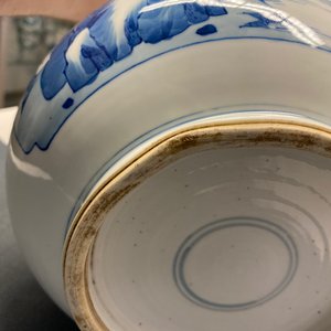 Een Chinese flesvormige blauw-witte vaas, Kangxi — foto 12