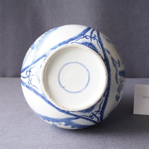 Een Chinese flesvormige blauw-witte vaas met kylins, 19e eeuw — foto 10