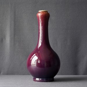 Een Chinese flesvormige flambé vaas, Qianlong — foto 8