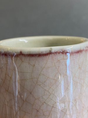 Een Chinese flesvormige langyao vaas, 18/19e eeuw — foto 9