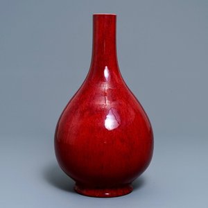 Een Chinese flesvormige sang de boeuf vaas, Qianlong/Jiaqing — foto 1