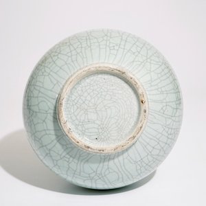 Een Chinese flesvormige vaas met celadon craquelé glazuur, 20e eeuw — foto 6