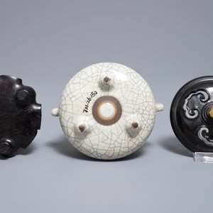 Een Chinese ge-type wierookbrander met craquelé glazuur, 19/20e eeuw — foto 8