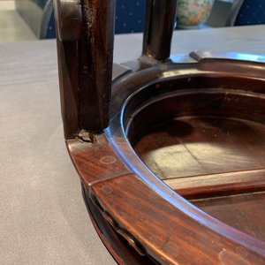 Een Chinese houten sokkel, 19/20e eeuw — foto 14