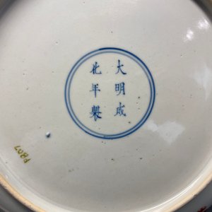 Een Chinese ijzerrode schotel met een draak, Chenghua merk, Kangxi — foto 13