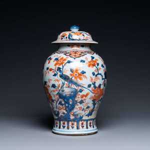 Een Chinese Imari-stijl dekselvaas, Kangxi — foto 1