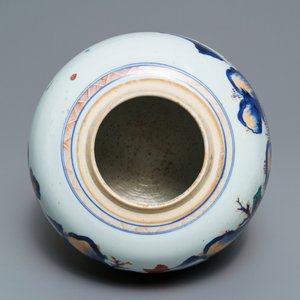 Een Chinese Imari-stijl pot met landschapsdecor, Kangxi — foto 5