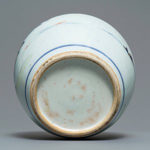 Een Chinese Imari-stijl pot met landschapsdecor, Kangxi — foto 7