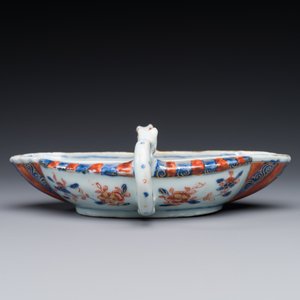 Een Chinese Imari-stijl sauskom, ex-collectie van August de Sterke, Kangxi — foto 3