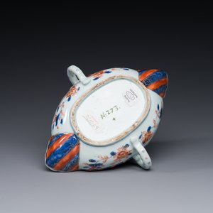 Een Chinese Imari-stijl sauskom, ex-collectie van August de Sterke, Kangxi — foto 4