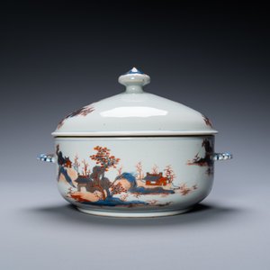 Een Chinese Imari-stijl terrine met deksel, Qianlong — foto 5