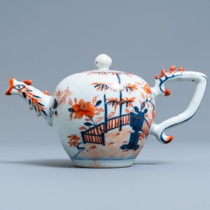 Een Chinese Imari-stijl theepot, Kangxi — foto 2