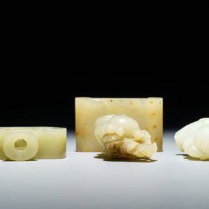 Een Chinese jade snuiffles en twee figuren van jongens, 19/20e eeuw — foto 6