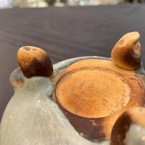 Een Chinese junyao driepotige wierookbrander, wellicht Ming — foto 15