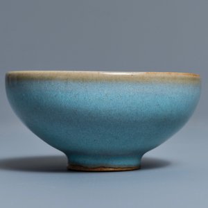 Een Chinese junyao kom met paarse vlek, Song of later — foto 2