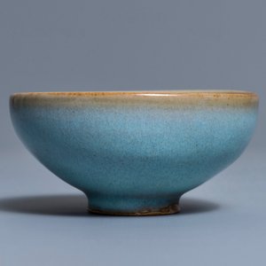 Een Chinese junyao kom met paarse vlek, Song of later — foto 3