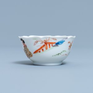 Een Chinese kop en schotel met decor naar Cornelis Pronk, Yongzheng/Qianlong — foto 7