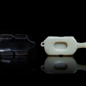 Een Chinese licht celadon jade penselenwasser in de vorm van een schildpad, 18/19e eeuw — foto 6