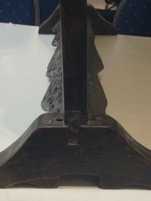 Een Chinese met parelmoer ingelegde houten 'Roman van de Drie Koninkrijken' scherm, 19e eeuw — foto 12