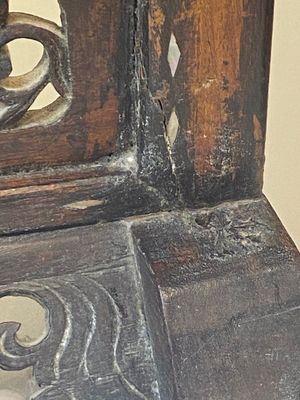 Een Chinese met parelmoer ingelegde houten 'Roman van de Drie Koninkrijken' scherm, 19e eeuw — foto 9