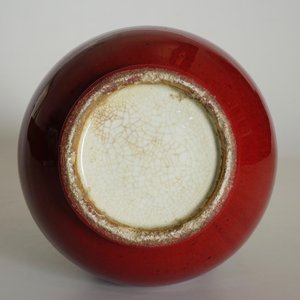 Een Chinese monochrome sang de boeuf yuhuchunping vaas, 18/19e eeuw — foto 11