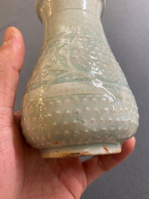 Een Chinese peervormige qingbai vaas, Song/Jin — foto 8