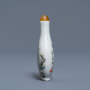 Een Chinese qianjiang cai snuiffles, gesign. Fang Jiazhen, gedat. 1898 — foto 2