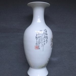 Een Chinese qianjiang cai vaas, gesign. Wang Qi, 19/20e eeuw — foto 9