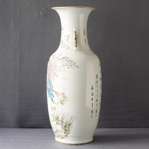 Een Chinese qianjiang cai vaas met mythologisch decor, 19/20e eeuw — foto 17