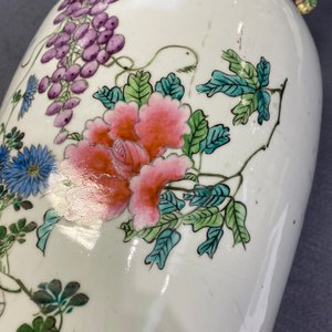 Een Chinese qianjiang cai vaas met tweezijdig decor, 19/20e eeuw — foto 22