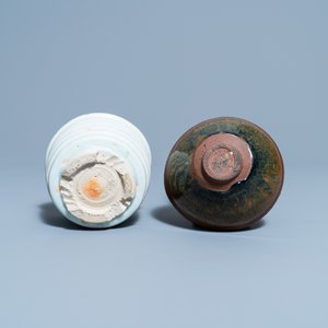 Een Chinese qingbai wierookbrander en een 'Jian' theekom met hazenvachtglazuur, Song — foto 6