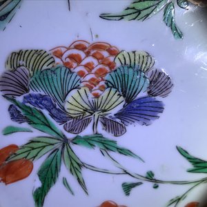 Een Chinese schelpvormige famille verte schotel, Kangxi — foto 10