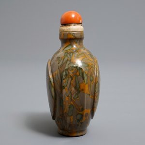 Een Chinese snuiffles in 'puddingsteen', 18/19e eeuw — foto 2