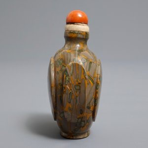 Een Chinese snuiffles in 'puddingsteen', 18/19e eeuw — foto 4