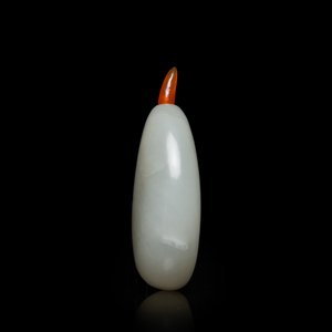 Een Chinese snuiffles in witte jade, Qing — foto 2