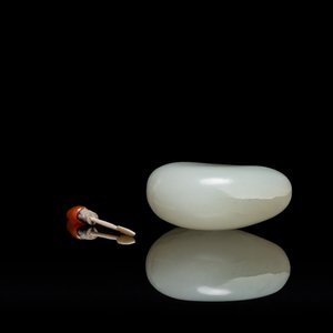 Een Chinese snuiffles in witte jade, Qing — foto 6