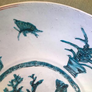 Een Chinese Swatow schotel met een hert, Ming — foto 6