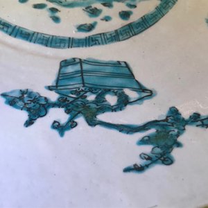 Een Chinese Swatow schotel met een hert, Ming — foto 7