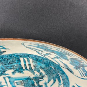 Een Chinese Swatow schotel met een tempelzicht, Ming — foto 10