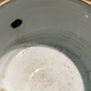 Een Chinese theepot in blauw-wit op zeemleer fondkleur, Kangxi — foto 12